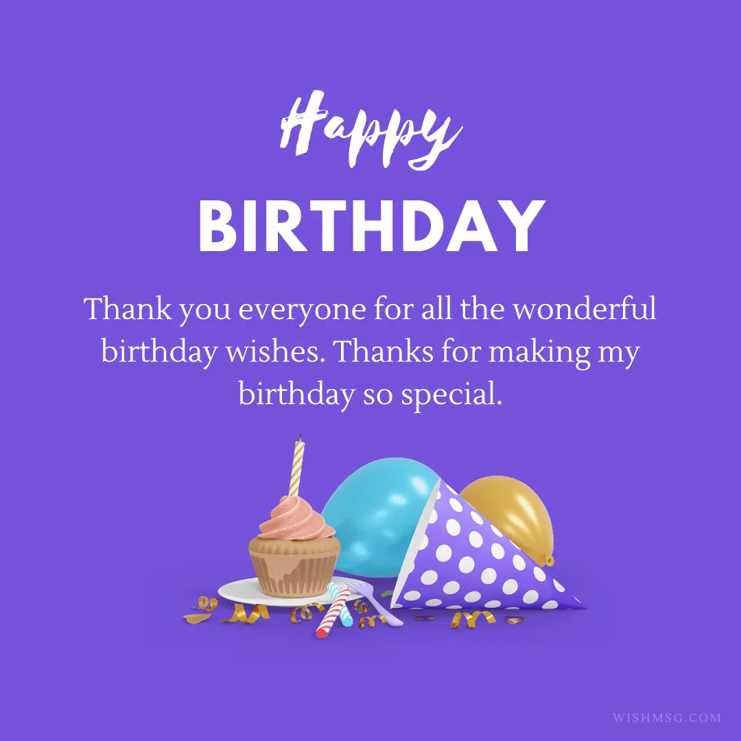 100+Best Birthday Thank You Quotes, Wishes, Images, And Messages