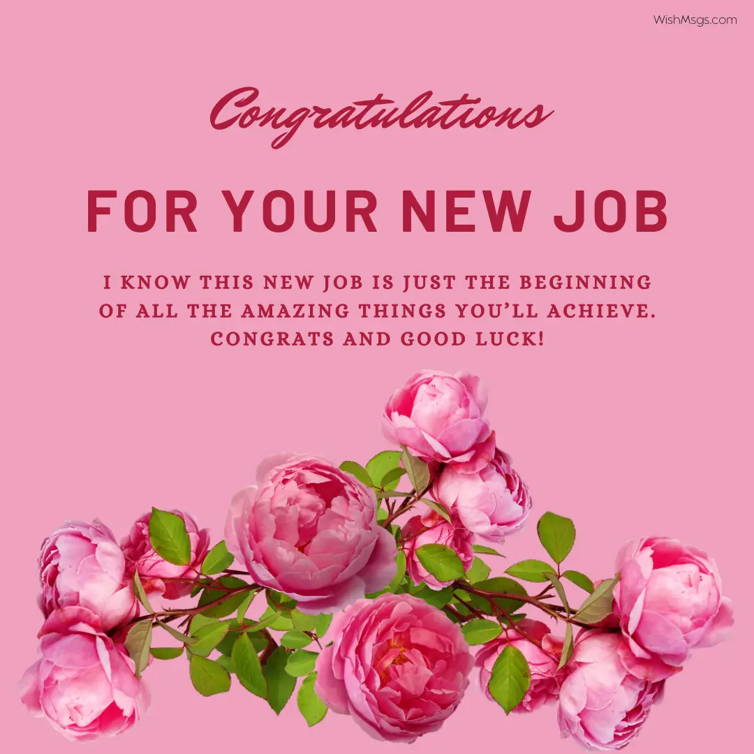 congratulations on your new role images